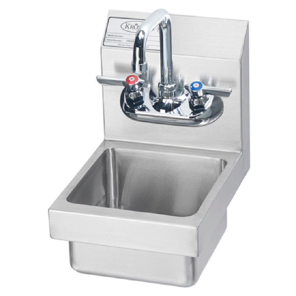 Krowne HS-1 MiniMax Hand Sink Wall Mount 9"W X 12"D X 13"H OA