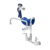 T&S Brass PG-8WSAV-10 Pet Grooming Faucet & Spray Assembly Wall Mount Mixing Faucet With 8" Adjustable Centers