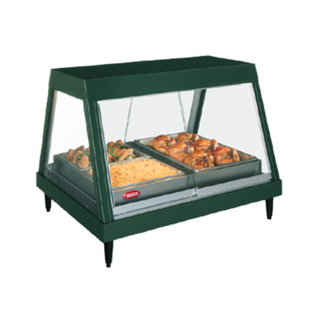 Hatco GRHDH-2P_120/60/1 Glo-Ray® Heated Display Case Countertop Glass Front Design