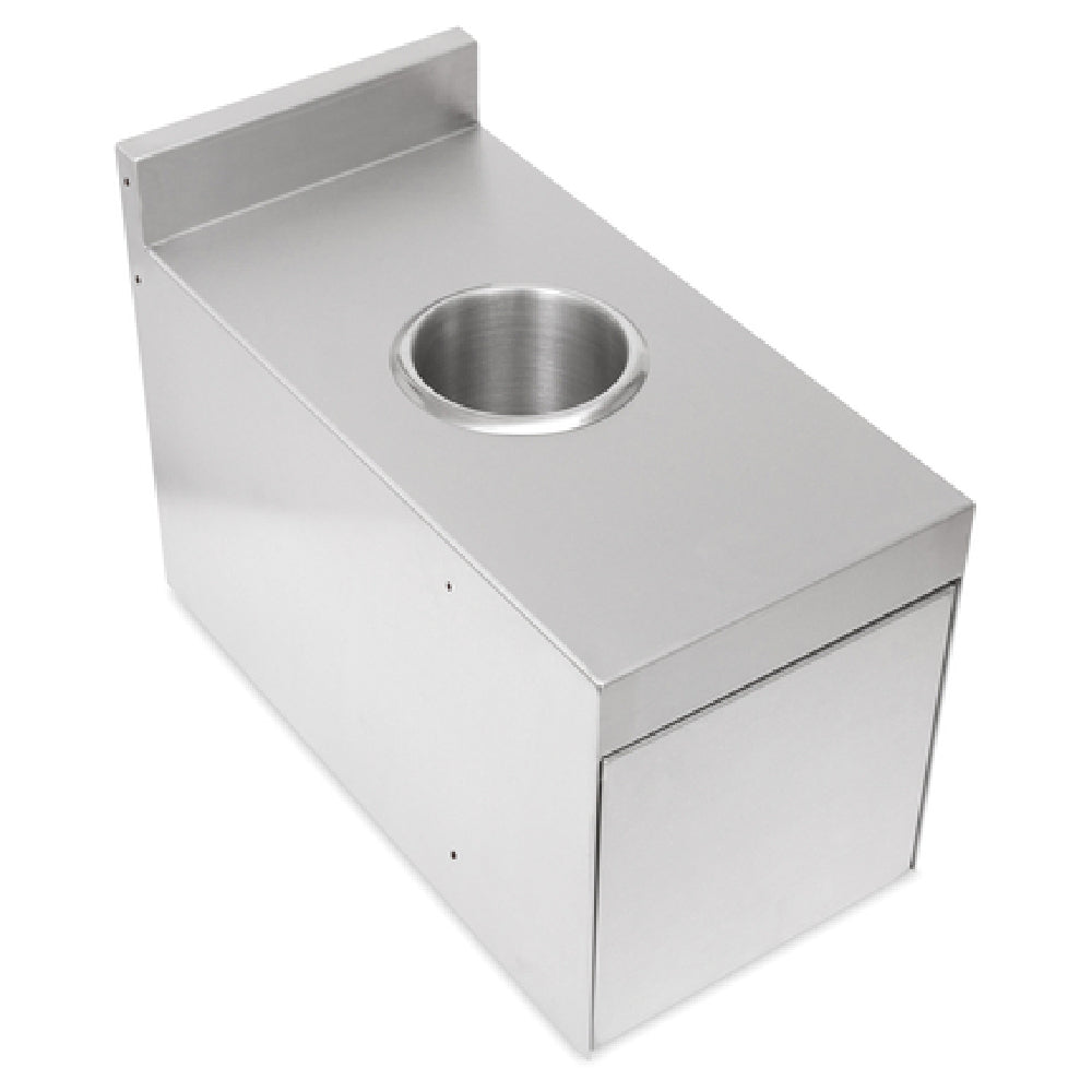 John Boos UBWC-2412-X Trash Receptacle Cover 12"W X 24"D X 17"H Mounts Between Existing Equipment