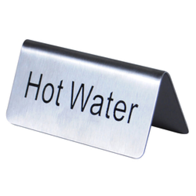 Thunder Group SLTS3155 Table Tent Sign "Hot Water" 3"L X 1-1/2"H