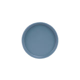 Cal Mil 22026-8-111 Stone Blue Low Rim Plate 8-1/4" Dia X 1" H Dishwasher Safe