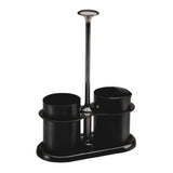 Service Ideas STCCRSG4BX Service Ideas Cream & Sugar Caddy Set 4 Ounce Black Onyx
