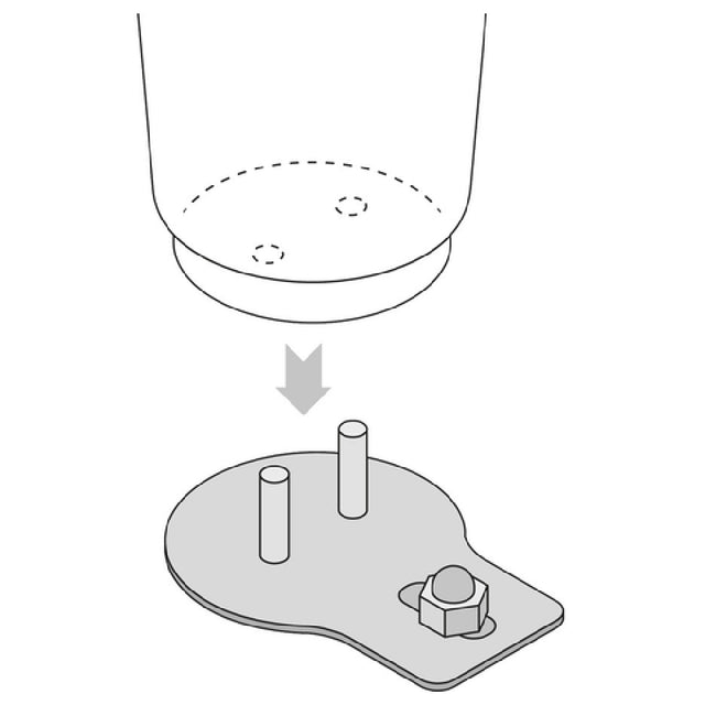 Rational 60.70.463 Unit Leg Fixing Package Of (4) For Fixing RATIONAL SelfCookingCenter And CombiMaster Plus Models 6110162