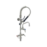 T&S Brass SMPM-2DLN-06 EverSteel Pre-Rinse Unit: Single Hole Stainless Steel Deck Mount Mixing Faucet