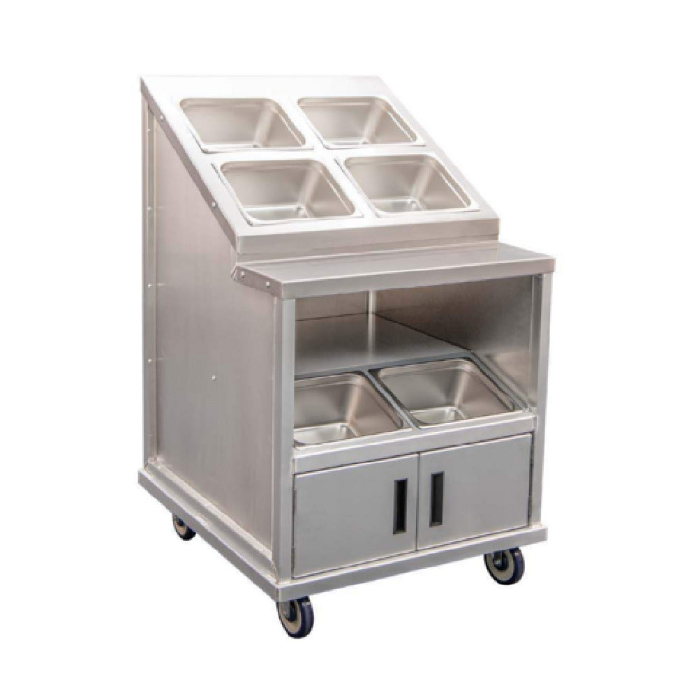 New Age Industrial 54084 Flavor Station Mobile Condiment Cart 30-1/4"W X 33-1/3"D X 51-1/3"H