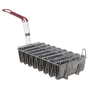 Franklin Machine Products 226-1096 Taco Shell Basket 12-1/2" X 6-1/2" X 3" Deep Nickel Plated