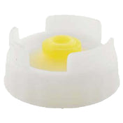 Franklin Machine Products 280-1967 FIFO Dispensing Cap For FIFO Multi-purpose Squeeze Bottles Clear Plastic With Medium Sized Yellow Valve