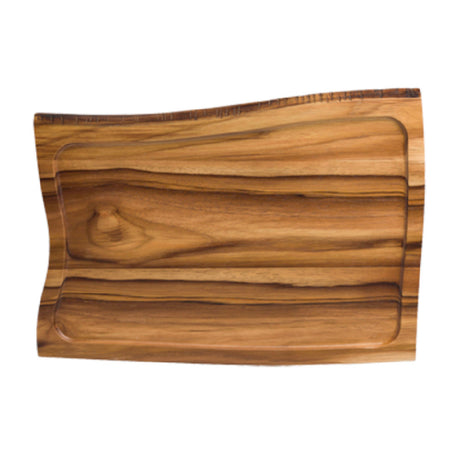 Steelite 6525TW307 Platter 14" X 9-3/4" X 5/8"H Teak Wood