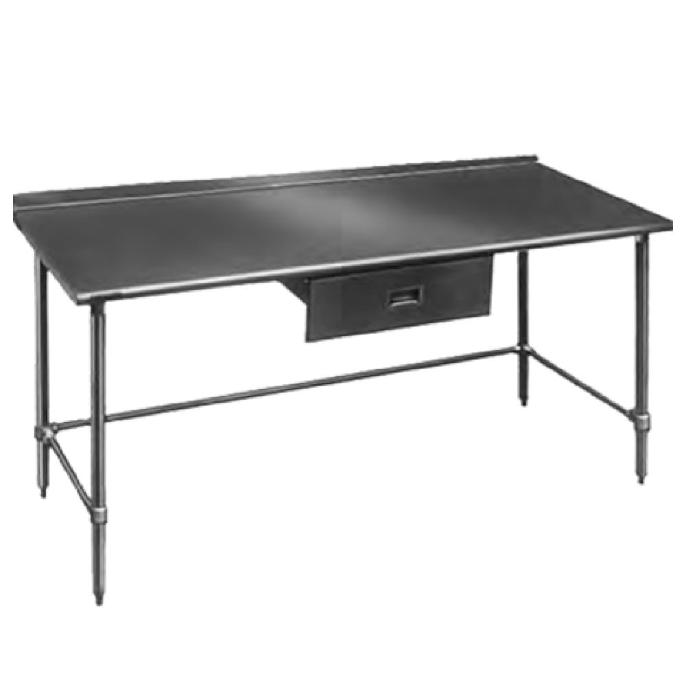 Eagle UT24108STEB Deluxe Series Work Table 108"W X 24"D 16/300 Series Stainless Steel Top With 1-1/2"H Rear Up-turn