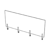 Bauscher Hepp VE-66045 - Venta® Sneeze Guard, Vertical Protection Shield, Made Of Acrylic Glass (transparent)