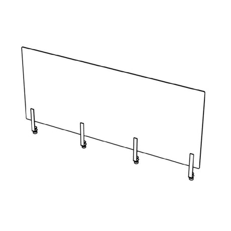 Bauscher Hepp VE-66045 - Venta® Sneeze Guard, Vertical Protection Shield, Made Of Acrylic Glass (transparent)