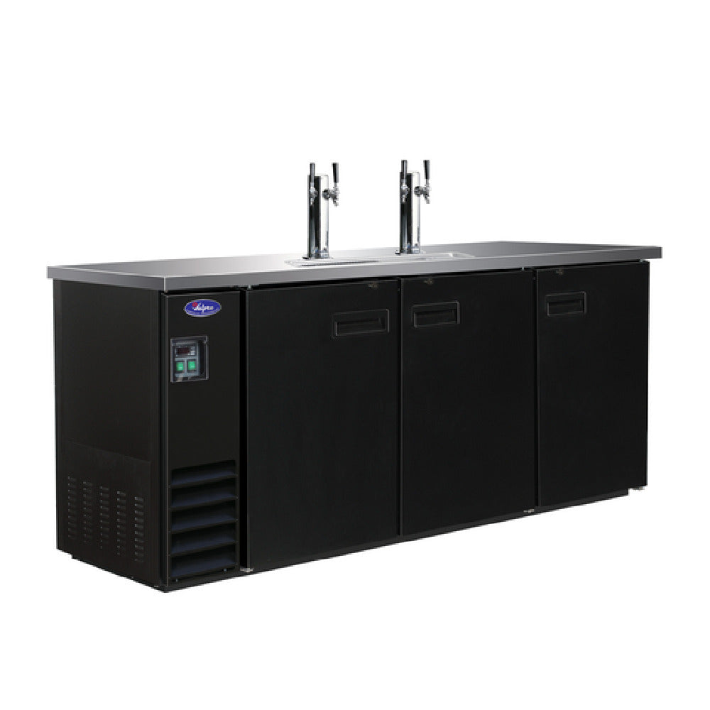 Valpro VPBD4-2 Direct Draw Beer Dispenser Three-section 17.26 Cu. Ft. Capacity