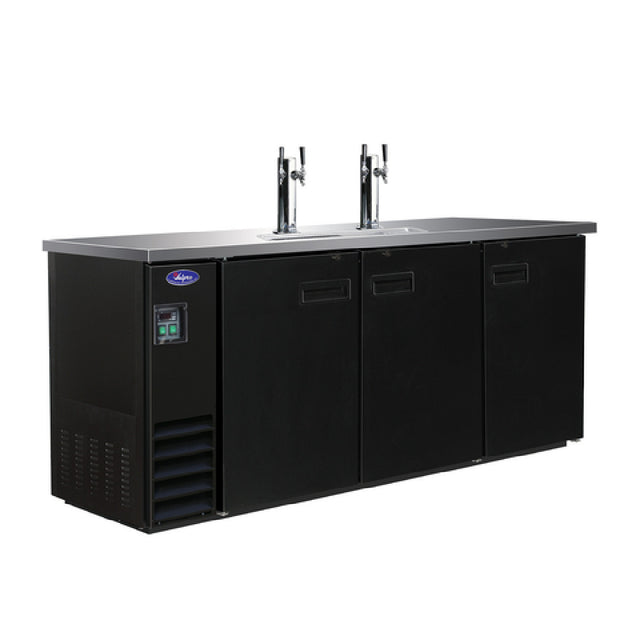 Valpro VPBD4-2 Direct Draw Beer Dispenser Three-section 17.26 Cu. Ft. Capacity