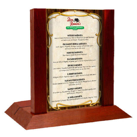 Menu Solutions WDAFR-A Table Top/Menu Holder 4"x 6" Insert Single Panel