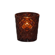 Hollowick/Steelite 5229R - Tealight Lamp, 2.5" X 2.5", Criss Cross