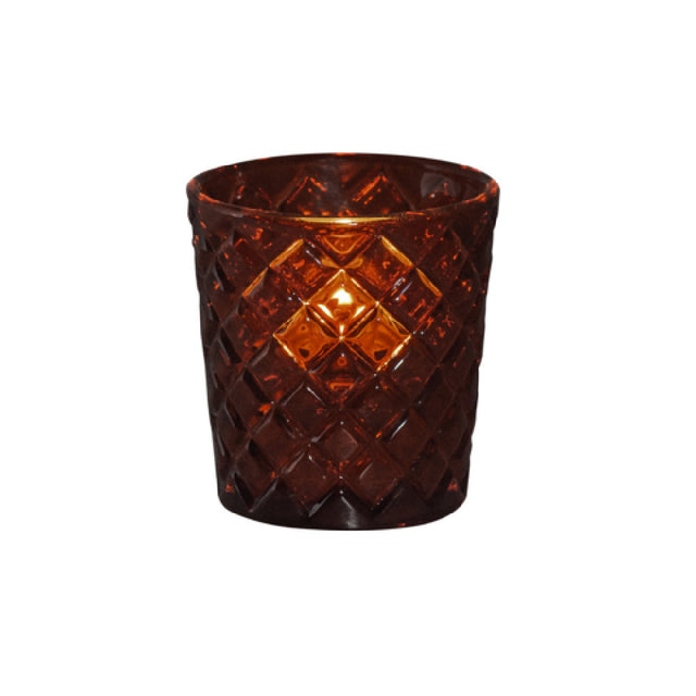 Hollowick/Steelite 5229R - Tealight Lamp, 2.5" X 2.5", Criss Cross