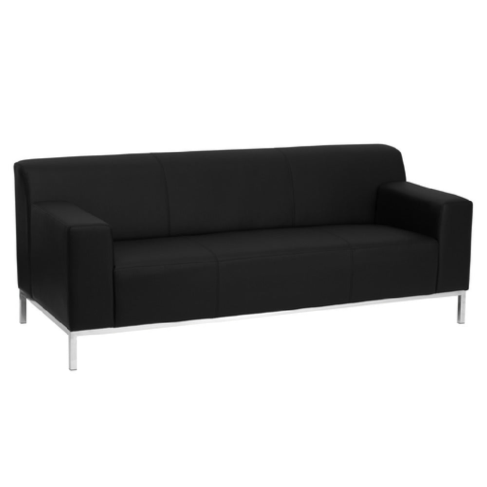 Flash Furniture ZB-DEFINITY-8009-SOFA-BK-GG Hercules Definity Series Sofa 75-1/4"W X 31"D X 29-1/4"H