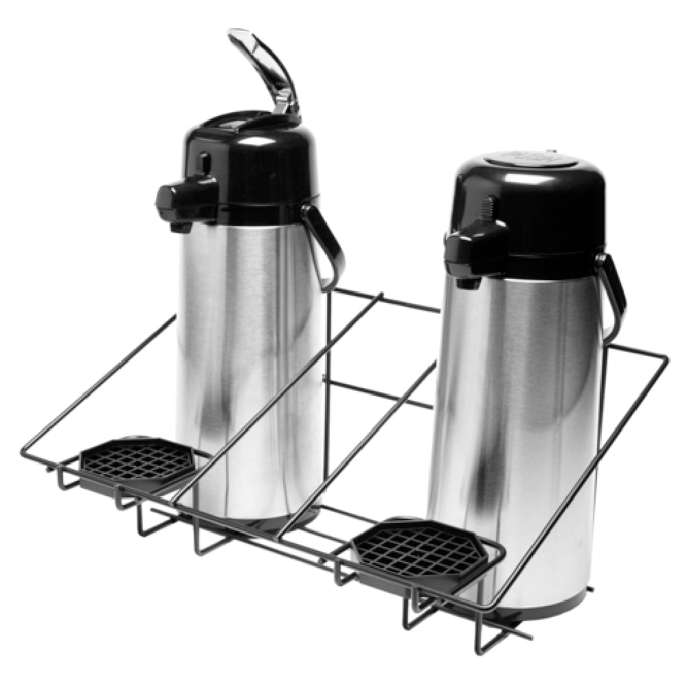 Service Ideas APR2BLC Airpot Serving Rack 20" X 13" X 9" 2-compartment