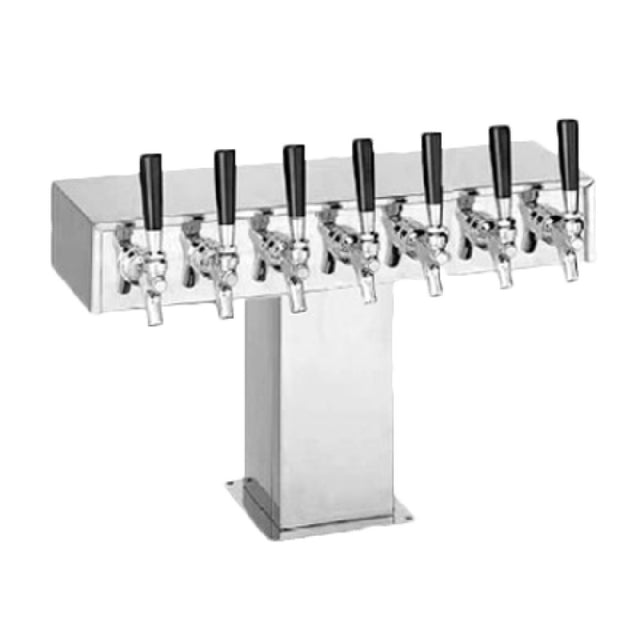 Perlick 4006S10BPC Wide Base Tee Draft Beer Tower Countertop 29-13/16"W X 12-15/16"H