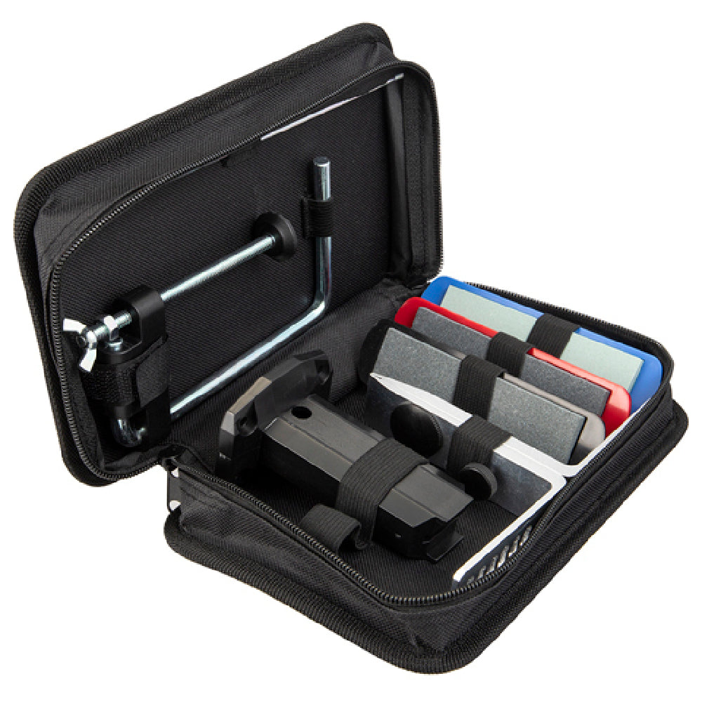 Franklin Machine Products 280-2333 AccuSharp® Sharpening Stone Kit Includes: Carrying Case Countertop Clamp