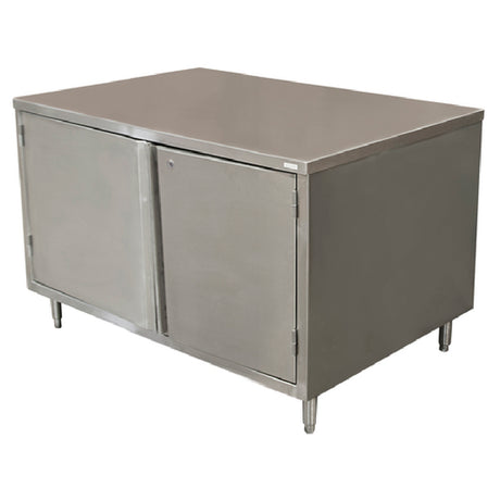 BK Resources CST-3060HL Chef Table Cabinet Base With Hinged Doors & Lock 60"W X 30"D X 34-3/4"H Overall Size