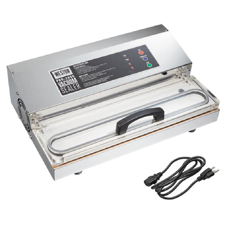 Hamilton Beach 65-1301-W Weston Pro-2600 Vacuum Sealer 16" Seal Bar Digital Control Panel With LED Lights