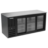 Beverage Air BB72HC-1-GS-B - Refrigerated Back Bar Storage Cabinet, Three-section