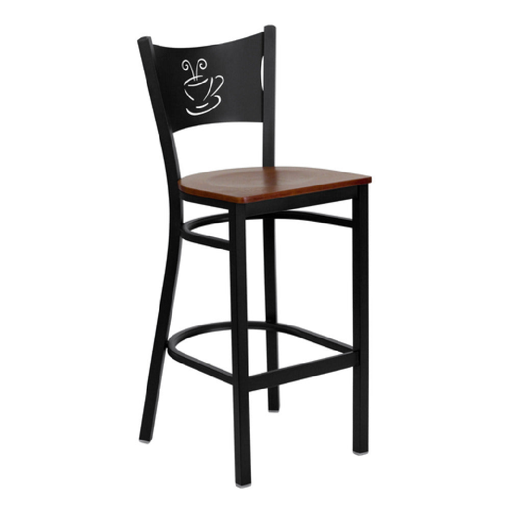 Flash Furniture XU-DG-60114-COF-BAR-CHYW-GG Hercules Series Restaurant Bar Stool