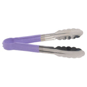 Hubert 92808 - Allergen Awareness Tongs, 9", Scalloped
