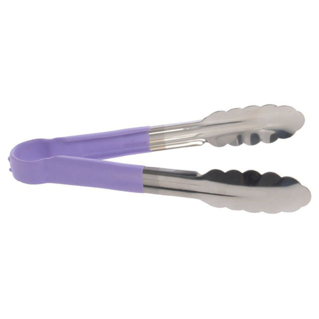 Hubert 92808 - Allergen Awareness Tongs, 9", Scalloped
