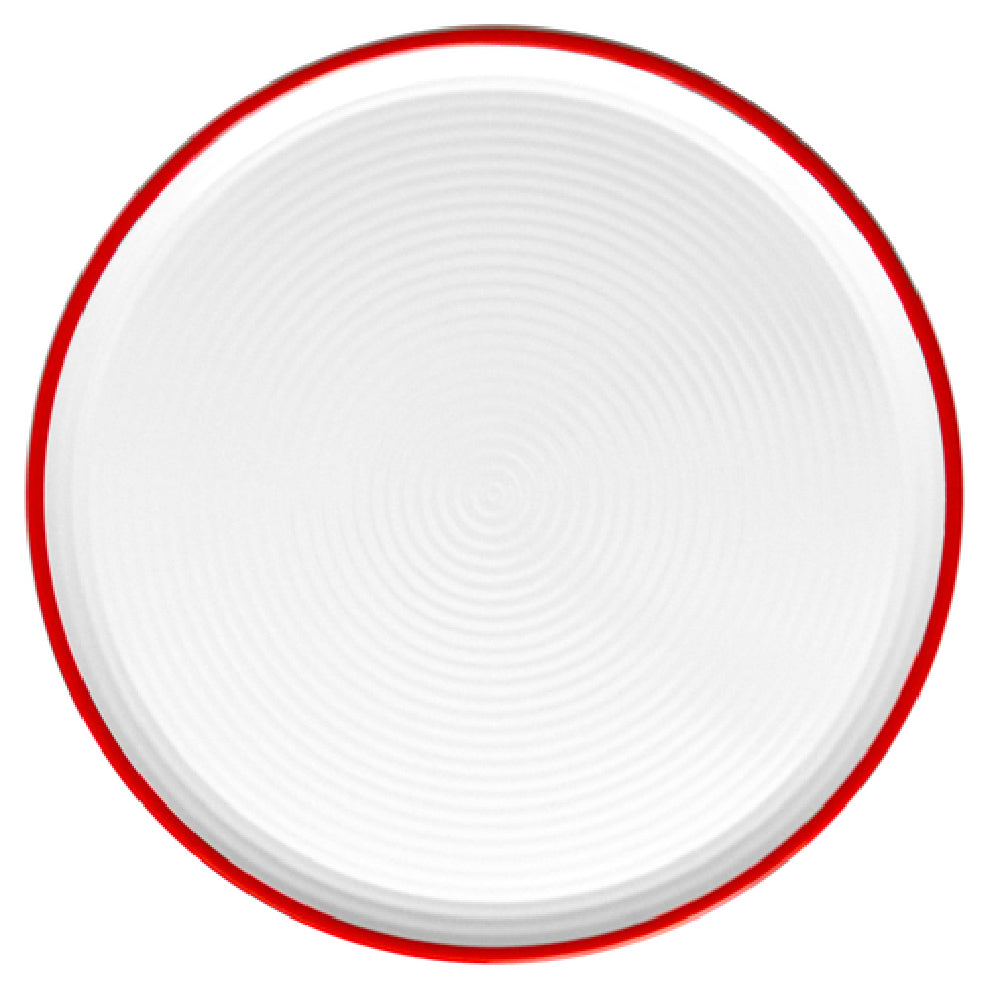 Bauscher Hepp T3014R - Ripple Pizza Plate, 13-3/4” Dia., Round With Geometric Circular Ripple Pattern