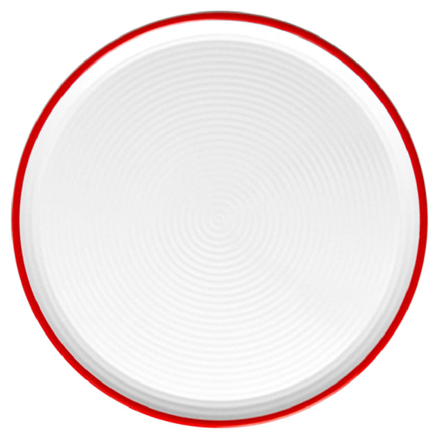 Bauscher Hepp T3014R - Ripple Pizza Plate, 13-3/4” Dia., Round With Geometric Circular Ripple Pattern