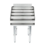 Empura ELS1823 - Underbar Liquor Display Stand, 18"W X 23"D X 33"H, 18 Gauge 304 Ss Bottom/back/sides/hat Channel And Steps