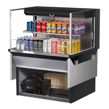 Turbo Air TOM-36L-UF-W(B)-2SI-N Drop-In Horizontal Open Display Case Low Profile