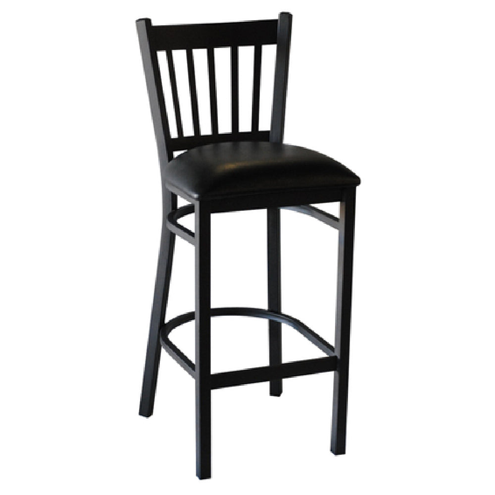 JMC Furniture COBRA BARSTOOL VINYL Cobra Barstool Indoor Use Slat Back