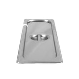 Thunder Group STPA5120CSL Steam Table Pan Cover 1/2 Size Long Long Side Slotted With Handle