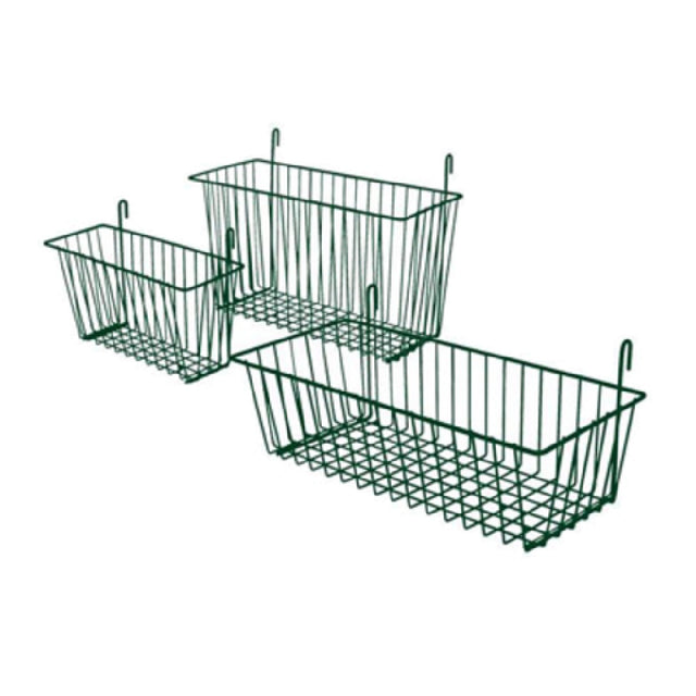 1880 Hospitality FWMBSKT1357GN Focus Foodservice EZ-Wall™ Wire Basket Grid Mount