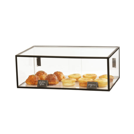 Cal Mil 23753-13 Case Display 28"W X 17"D X 10"H Stackable Design With Sliding Doors