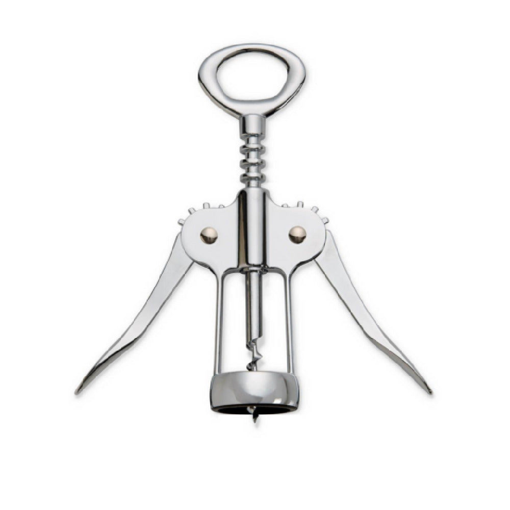 Harold Import Co. 48038 HIC Kitchen Winged Corkscrew Built-in Bottle Opener In The Handle Chrome-plated Zinc Alloy