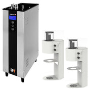 Marco Beverage Systems 1000833WUS (QUICK SHIP) SP9 Twin Head Coffee Brewer White With Under-counter Boiler