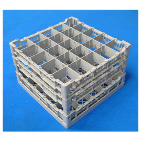 Eurodib CC00128 Lamber Dishwasher Glass Rack 15-1/2" X 15-1/2" X 10"H Holds Up To 25 Glasses