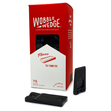 Franklin Machine Products 280-1635 Wobble Wedge® Tapered Installation Shims Flexible Black (box Of 75 Shims)