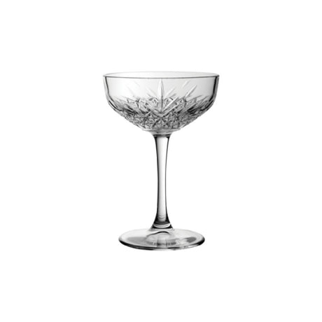 Steelite P440236 Coupe Glass 9.5 Oz. (H 6-1/4" M 4-1/4" T 4-1/4" B 3-1/4") Soda Lime