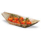 PacknWood 210BJQ22 - Zebra Leaf Boat, 12 Oz., 7.8 X 4.3" X 1"H