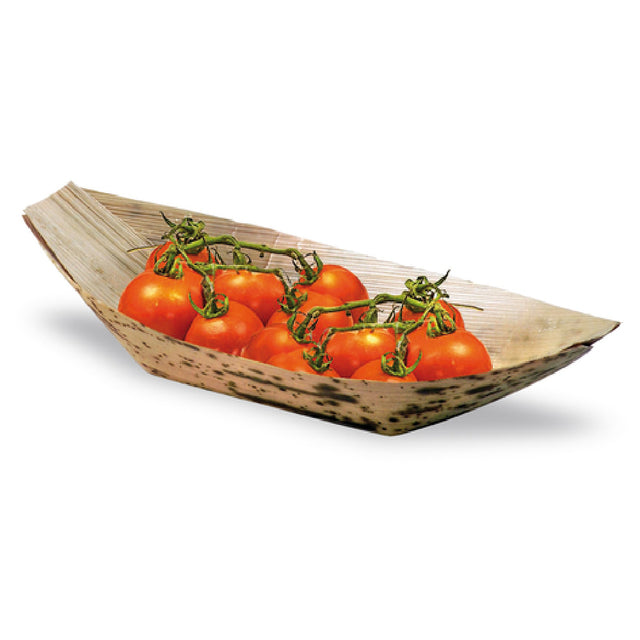 PacknWood 210BJQ22 - Zebra Leaf Boat, 12 Oz., 7.8 X 4.3" X 1"H