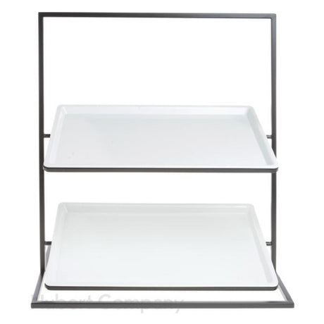 Hubert 61751 - Cerve Collection Bakery Stand, 2-tier, 23-1/10"L X 13-4/5"W X 25-1/5"H