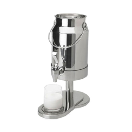 Vollrath 4635110 Somerville™ Milk Dispenser 5 Quart Heavy-gauge Stainless Steel Mirror Finish