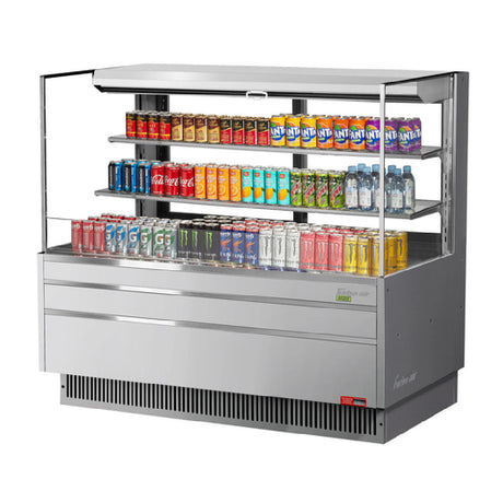 Turbo Air TOM-60L-UFD-S-3S-N Horizontal Open Display Merchandiser Low-profile