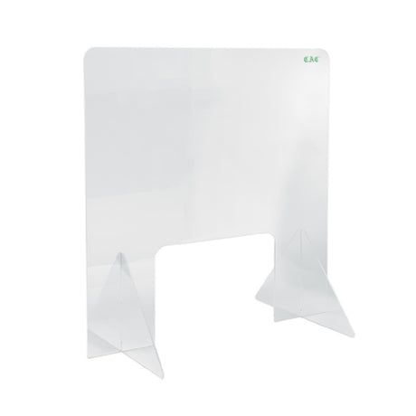 CAC China SHLD-2424 Self-Standing Shield 24"W X 24"H With Cut-out Window